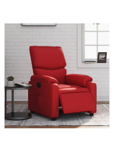 Sonata H Електрически стол реклайнер, червен, изкуствена кожа