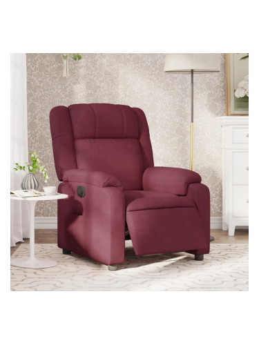Sonata H Електрически стол реклайнер, виненочервен, текстил