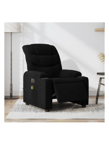 Sonata H Електрически масажен наклоняем стол, черен, текстил