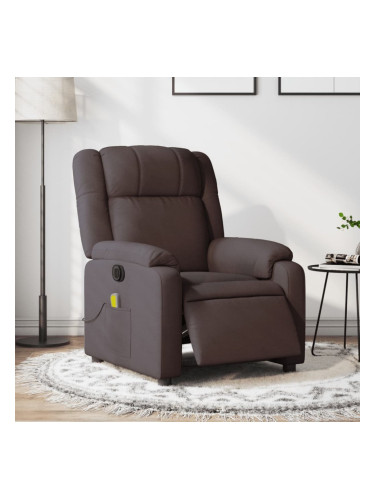 Sonata H Електрически масажен наклоняем стол, тъмнокафяв, текстил