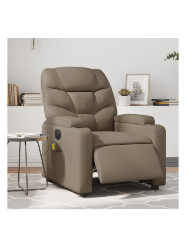 Sonata H Електрически масажен реклайнер стол, капучино, изкуствена кожа