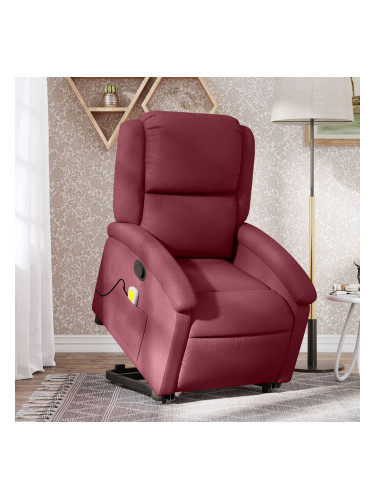 Sonata H Масажен изправящ наклоняем стол, виненочервен, текстил