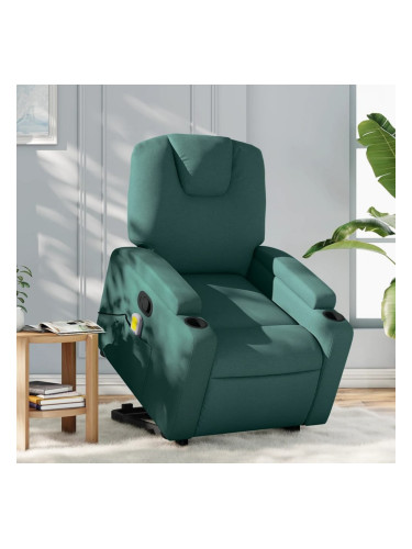 Sonata H Изправящ масажен наклоняем стол, тъмнозелен, текстил