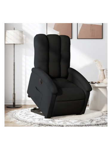 Sonata H Електрически изправящ реклайнер стол, черен, текстил