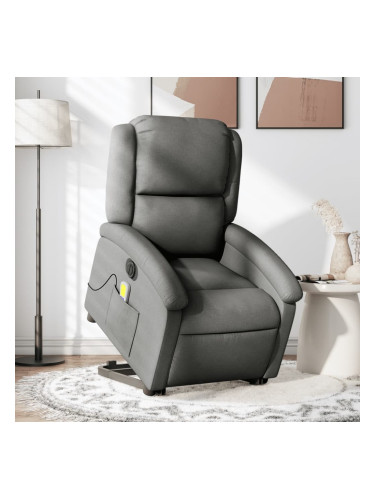 Sonata H Електрически изправящ масажен реклайнер стол тъмносив текстил