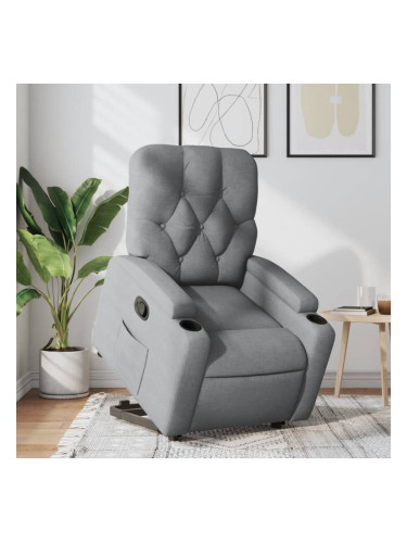 Sonata H Изправящ реклайнер стол, светлосив, текстил