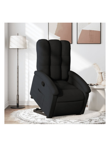 Sonata H Изправящ реклайнер стол, черен, текстил