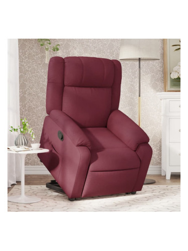 Sonata H Изправящ реклайнер стол, виненочервен, текстил