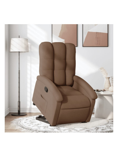 Sonata H Изправящ реклайнер стол, кафяв, текстил