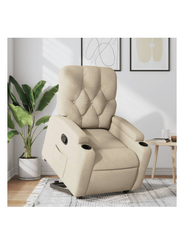 Sonata H Изправящ реклайнер стол, кремав, текстил