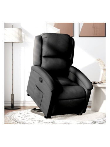 Sonata H Изправящ реклайнер стол, черен, текстил