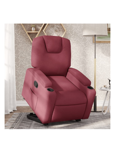 Sonata H Изправящ реклайнер стол, виненочервен, текстил