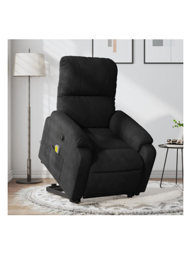 Sonata H Изправящ масажен наклоняем стол, черен, микрофибърен текстил