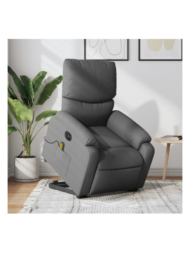 Sonata H Електрически изправящ масажен реклайнер стол тъмносив текстил