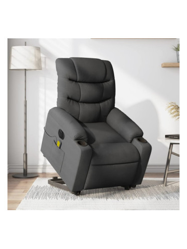 Sonata H Електрически изправящ масажен реклайнер стол тъмносив текстил