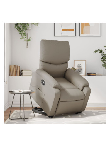 Sonata H Електрически изправящ масажен реклайнер, капучино, еко кожа