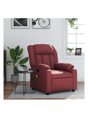 Sonata H Масажен наклоняем стол, виненочервен, изкуствена кожа