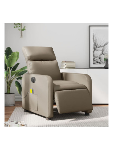 Sonata H Електрически масажен реклайнер стол, капучино, изкуствена кожа