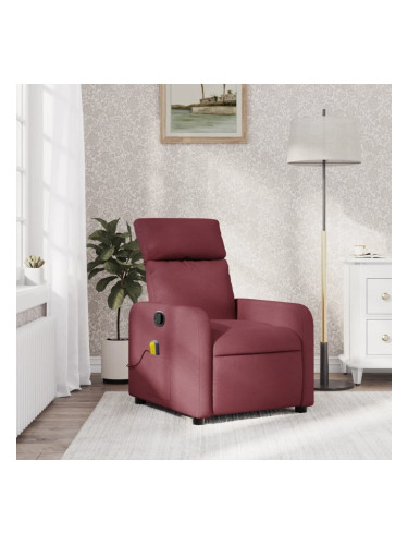 Sonata H Масажен наклоняем стол, виненочервен, текстил