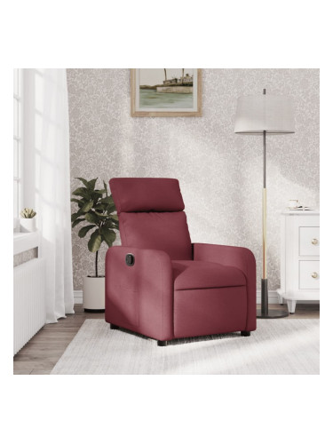 Sonata H Стол реклайнер, виненочервен, текстил