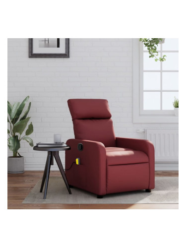 Sonata H Масажен наклоняем стол, виненочервен, изкуствена кожа