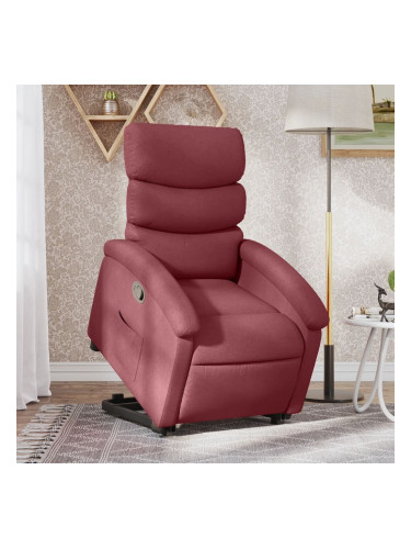 Sonata H Изправящ реклайнер стол, виненочервен, текстил
