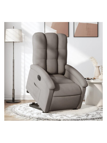 Sonata H Електрически изправящ реклайнер стол, таупе, текстил