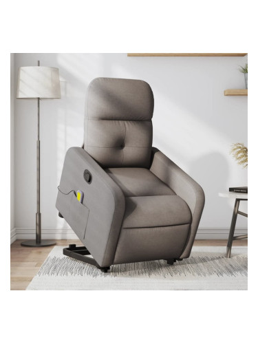 Sonata H Масажен изправящ стол реклайнер, таупе, текстил