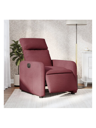 Sonata H Електрически стол реклайнер, виненочервен, текстил