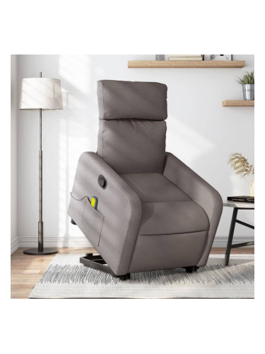 Sonata H Масажен изправящ стол реклайнер, таупе, текстил