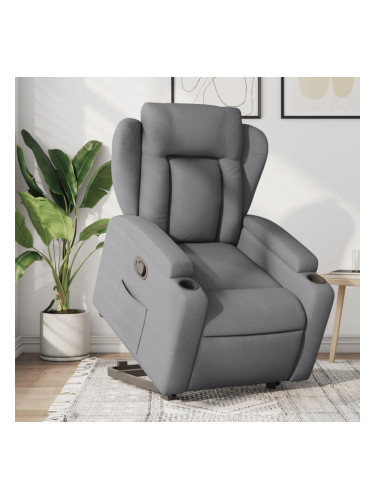 Sonata H Изправящ реклайнер стол, светлосив, текстил