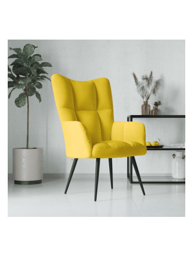 Sonata H Релаксиращ стол, горчица жълто, кадифе