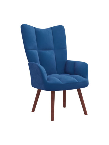 Sonata H Релакс стол, син, кадифе