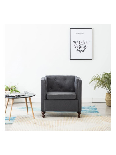 Sonata H Фотьойл, тъмносив, текстил