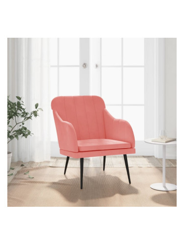 Sonata H Кресло, розово, 63x76x80 см, кадифе