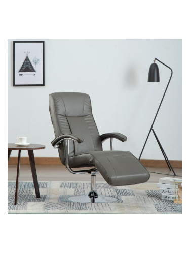 Sonata H ТВ фотьойл, сив, изкуствена кожа