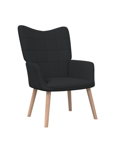 Sonata H Релаксиращ стол, черен, плат