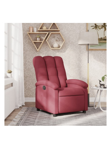 Sonata H Стол реклайнер, виненочервен, текстил