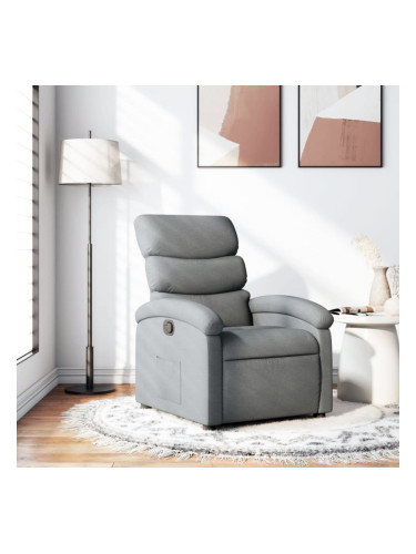 Sonata H Реклайнер стол, светлосив, текстил