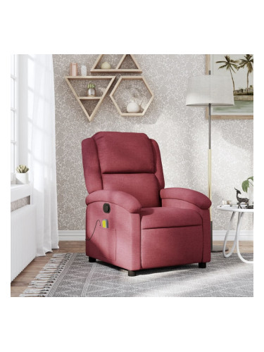 Sonata H Масажен наклоняем стол, виненочервен, текстил