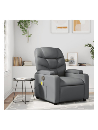 Sonata H Масажен наклоняем стол, сив, изкуствена кожа