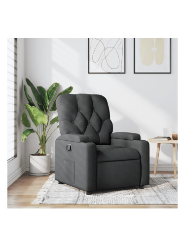 Sonata H Реклайнер, тъмносив, текстил