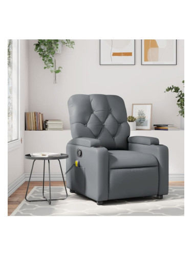 Sonata H Масажен наклоняем стол, сив, изкуствена кожа