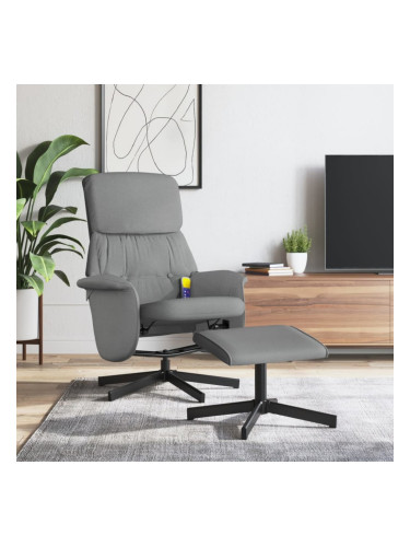 Sonata H Масажен наклоняем стол с табуретка, светлосив, текстил