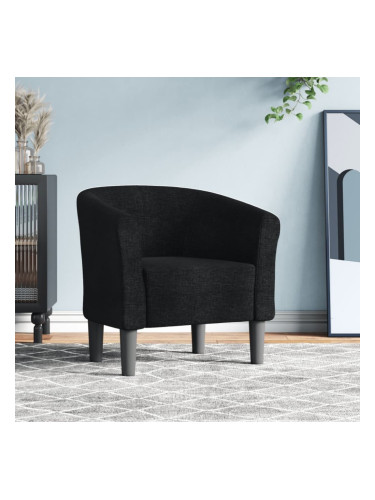 Sonata H Фотьойл, черен, текстил