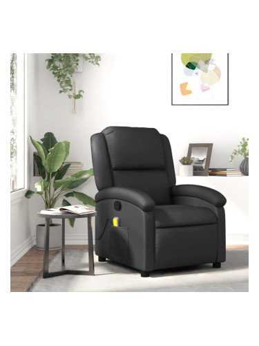 Sonata H Масажен наклоняем стол, черен, естествена кожа