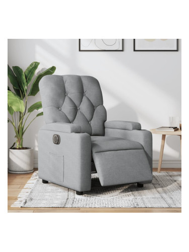 Sonata H Електрически наклоняем стол, светлосив, текстил