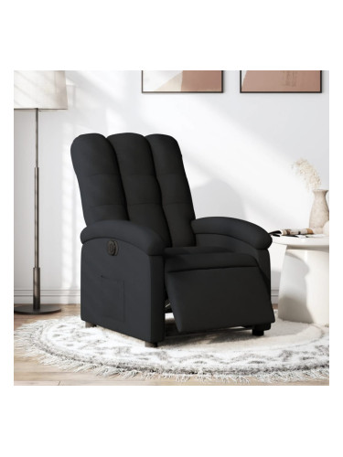 Sonata H Електрически стол реклайнер, черен, текстил