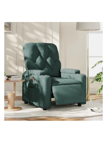 Sonata H Електрически реклайнер стол, тъмнозелен, текстил