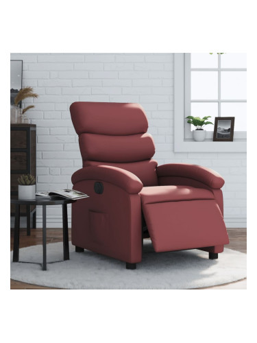 Sonata H Електрически наклоняем стол, виненочервен, изкуствена кожа